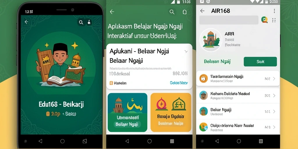 Tampilan antarmuka AIR168 yang menarik dan fungsional.