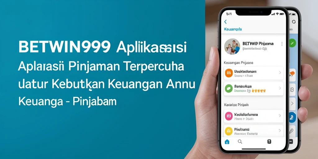 Antarmuka aplikasi BETWIN999 yang user-friendly untuk pengajuan pinjaman.