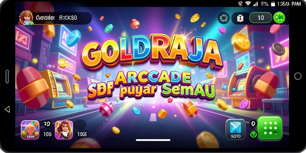 Antarmuka permainan <strong>GOLDRAJA</strong> yang menawan dan intuitif.