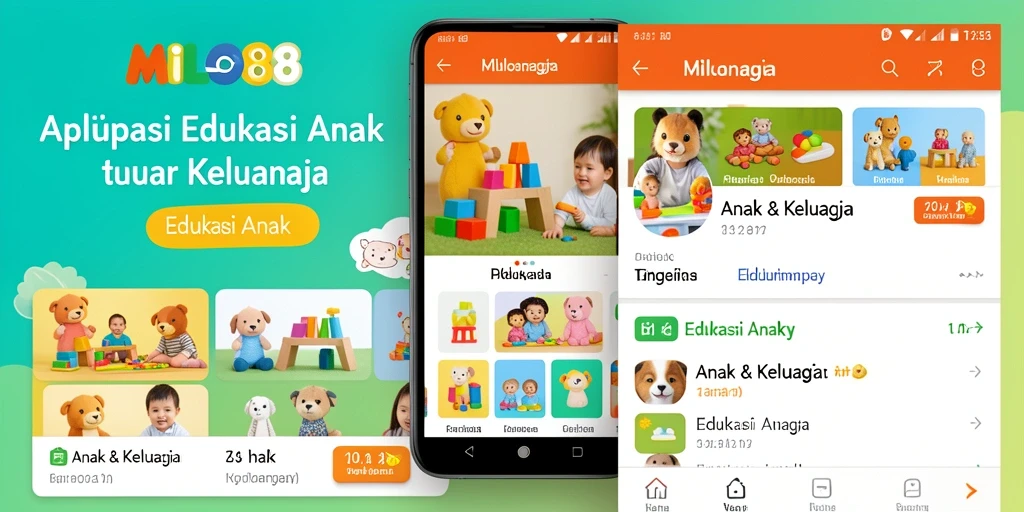 Tampilan antarmuka interaktif MILO88 untuk anak belajar dengan cara menyenangkan.