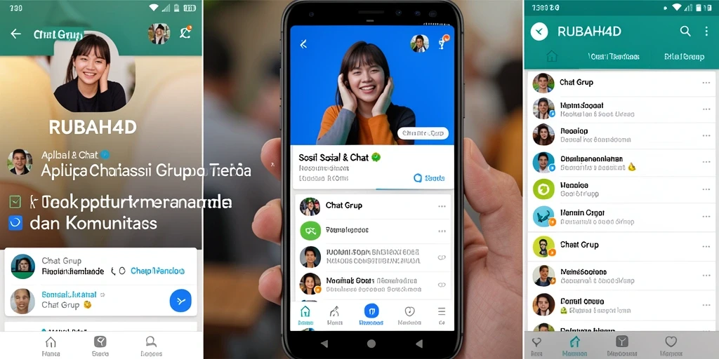 Tampilan antarmuka RUBAH4D yang sederhana dan menarik untuk chatting grup.